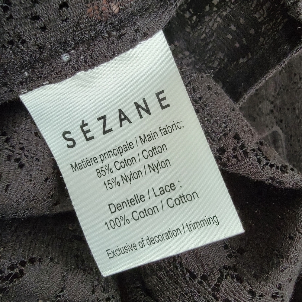 Sezane Ninon Top in Black size 38 - Picture 8 of 9